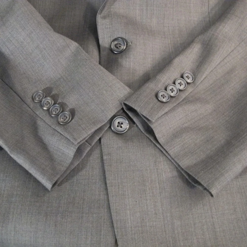 Lauren Ralph Lauren 100% Wool Gray 2 Button Blazer‎ Sport Coat Jacket 40 R